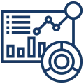 Analytics dashboard with charts and graphs.